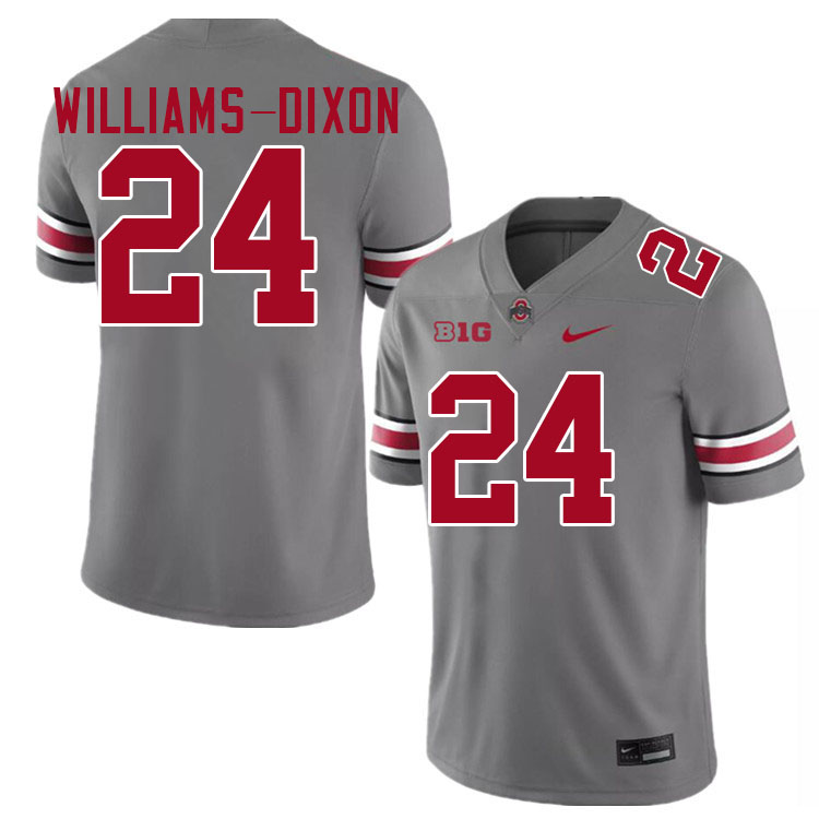 Men #24 Sam Williams-Dixon Ohio State Buckeyes College Football Jerseys Stitched-Grey